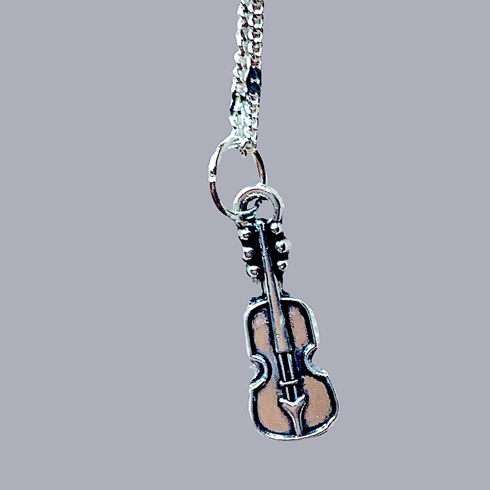 Musical Instrument Silver Charm Necklaces. Choose your favorite(s) - Picture 7 of 12